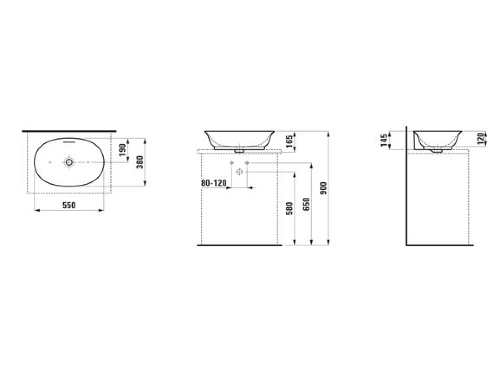Раковина Laufen The New Classic 55x38 H8128530001091