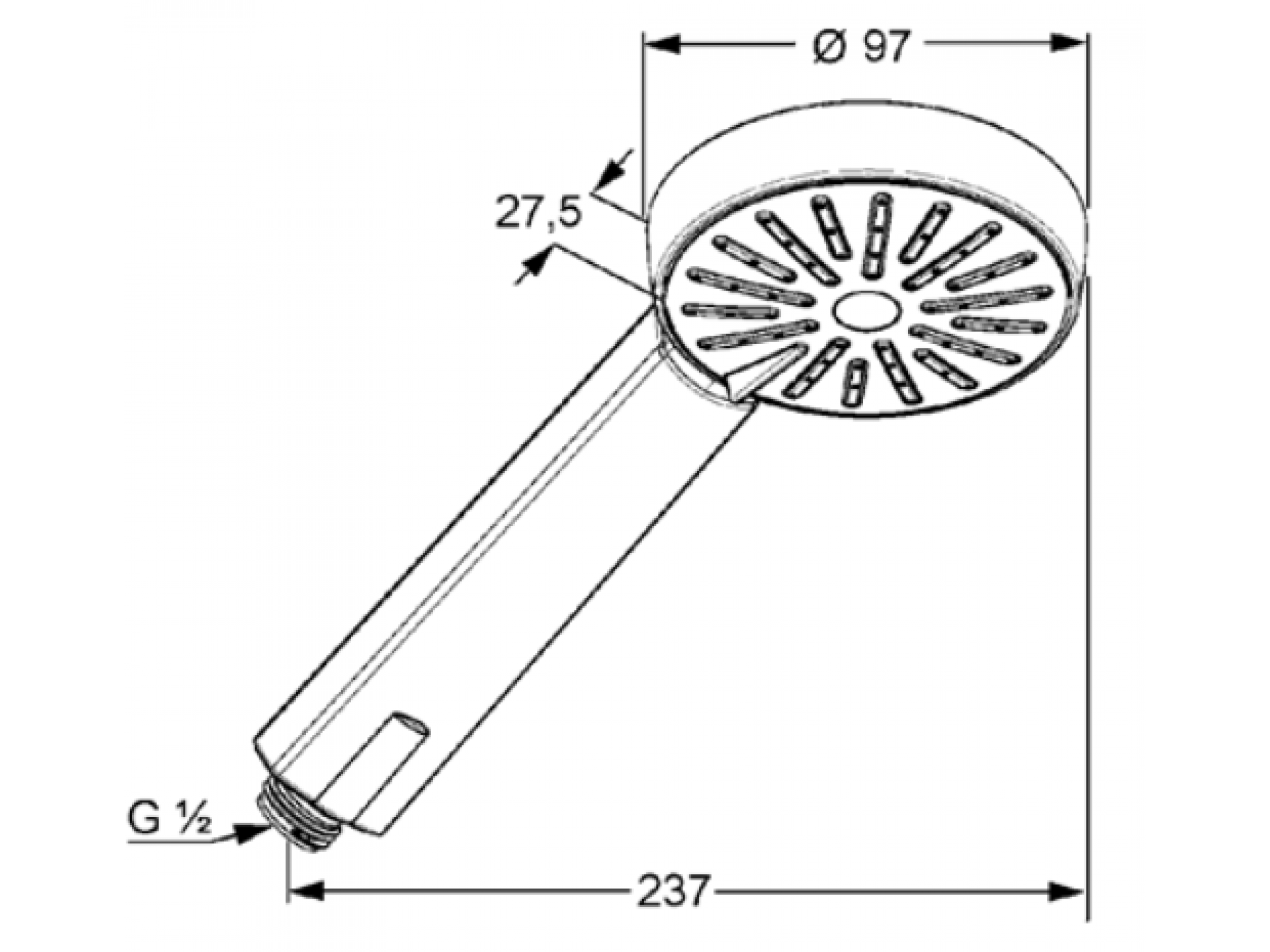 Cap de dus Kludi A-QA 1S 6560005-00