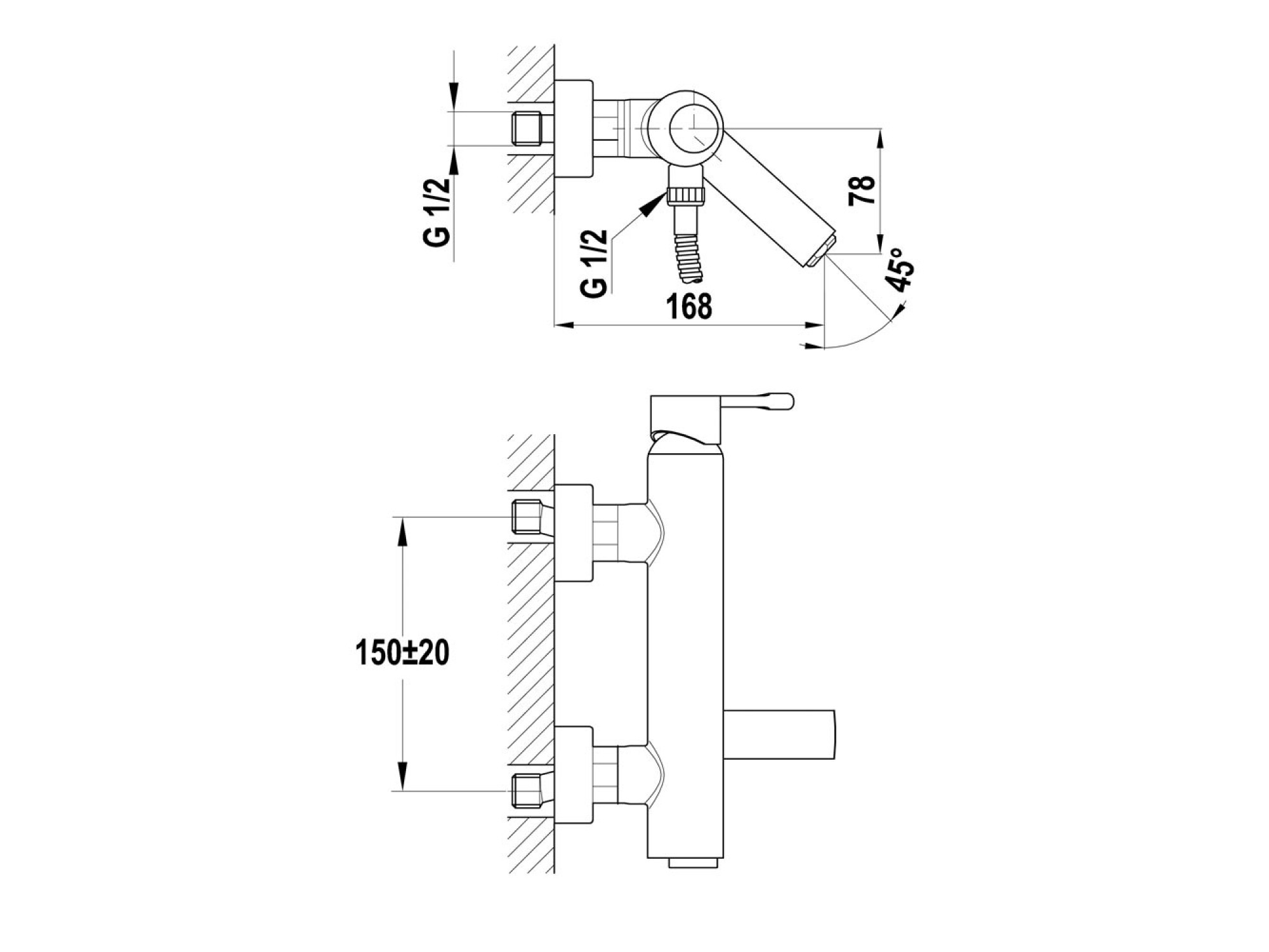 Baterie pentru baie cu duș Alaior 221220200 Baterie pentru baie cu duș Alaior 221220200