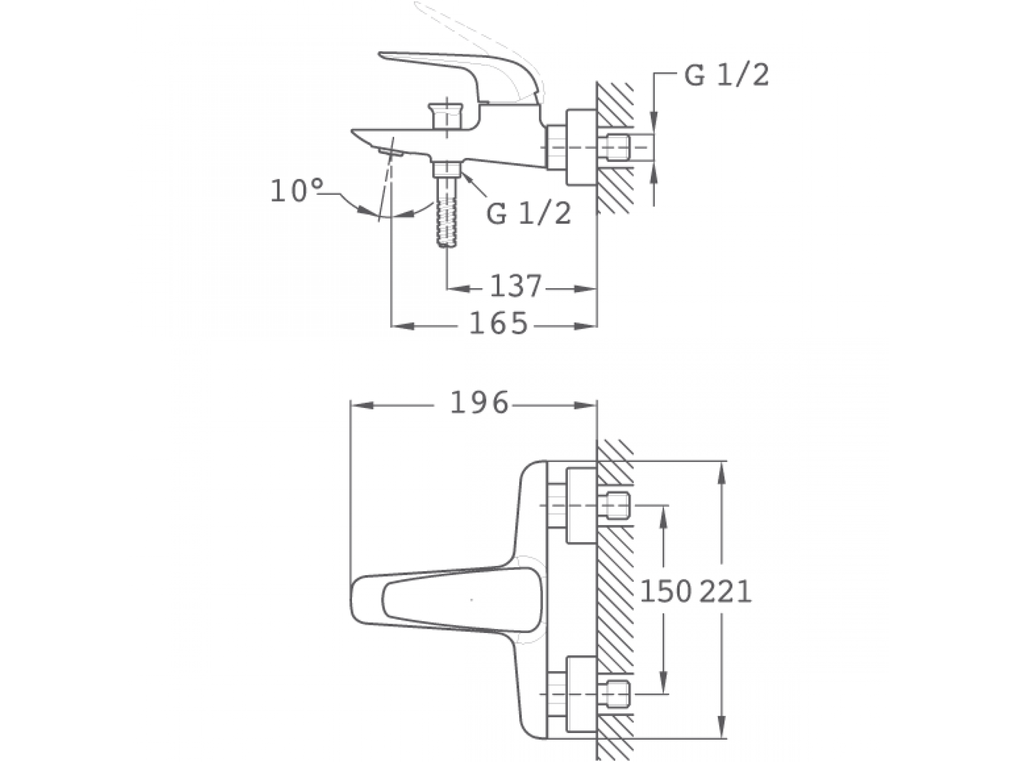 Смеситель для ванны Teka Itaca 671010200