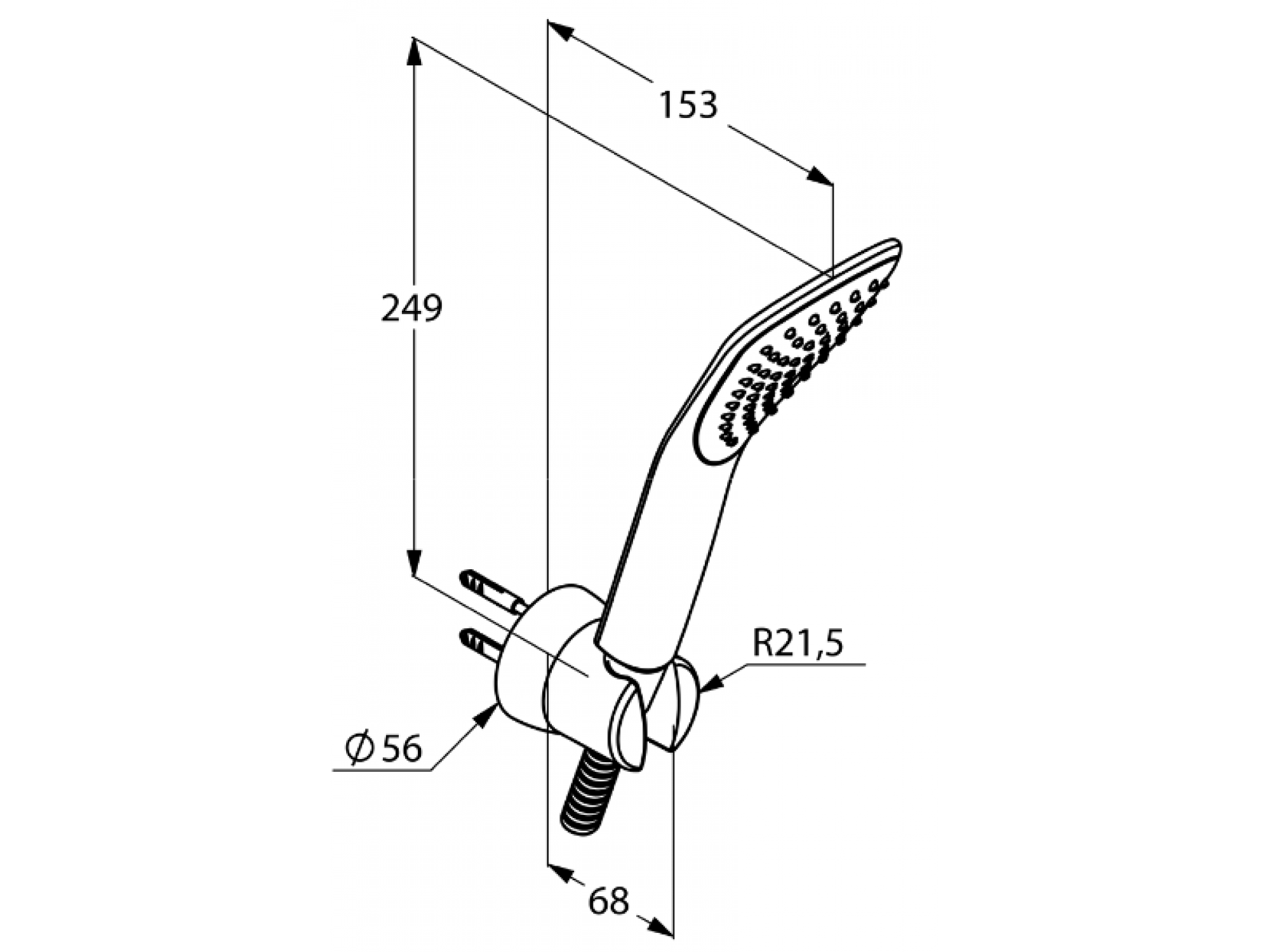 Pară de duş DN 15 Kludi Fizz 1S 6765087-00