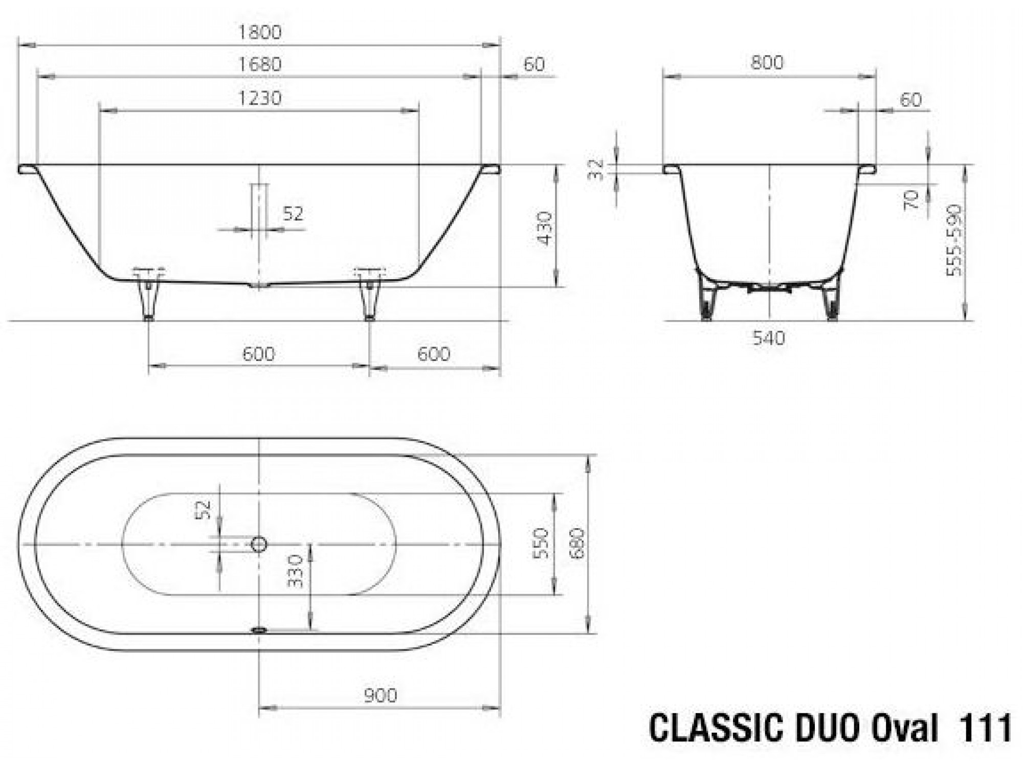 Cada de Baie Kaldewei Classic Dou Oval