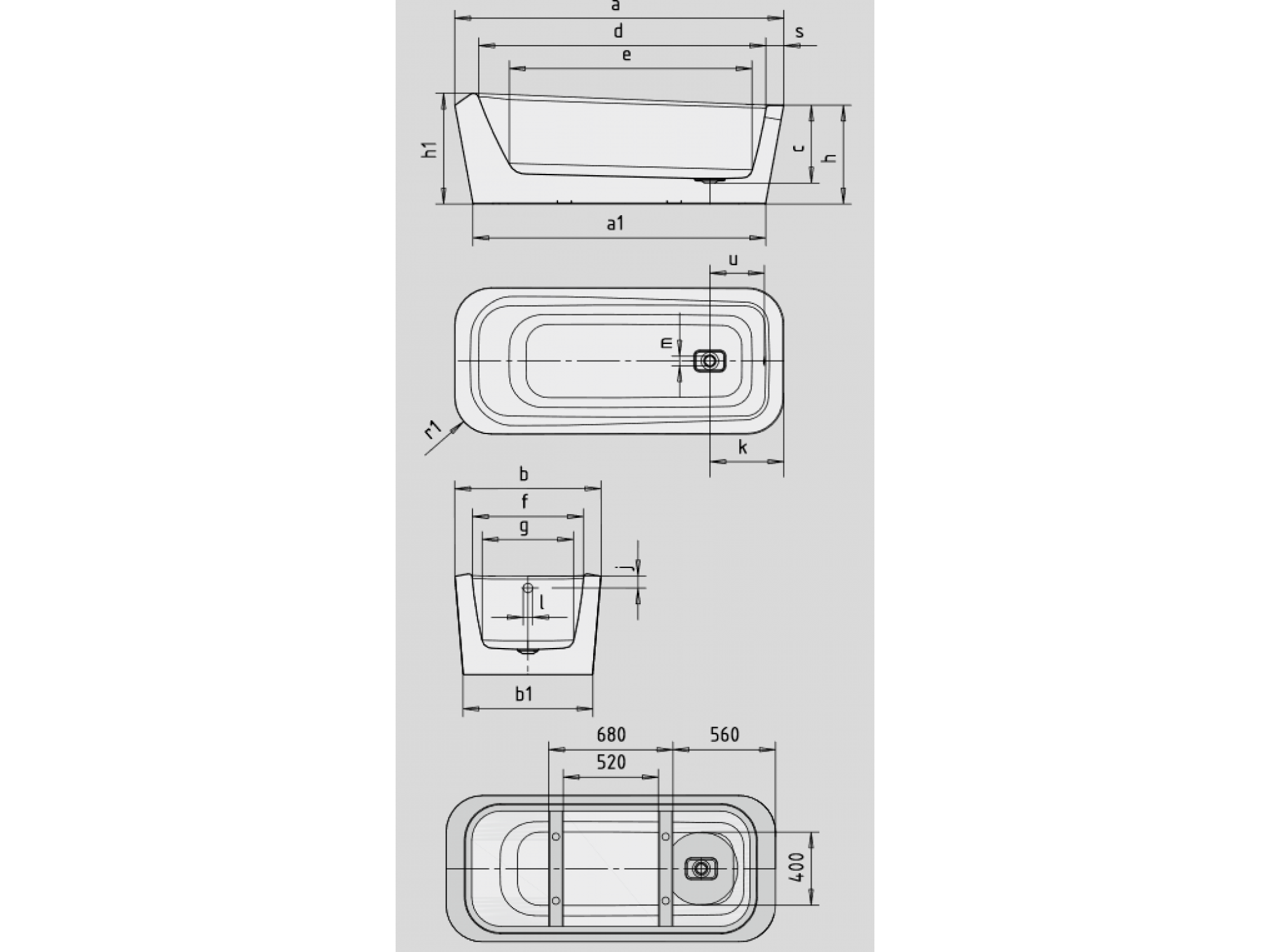 Cada de baie Kaldewei Emerso 180x80 Cada de baie Kaldewei Emerso 180x80