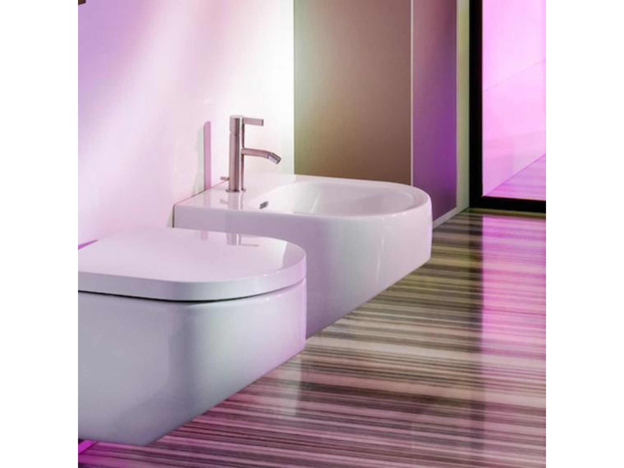 Биде подвесное Laufen Wall Hung Sonar 56x37 alb H8303410003021