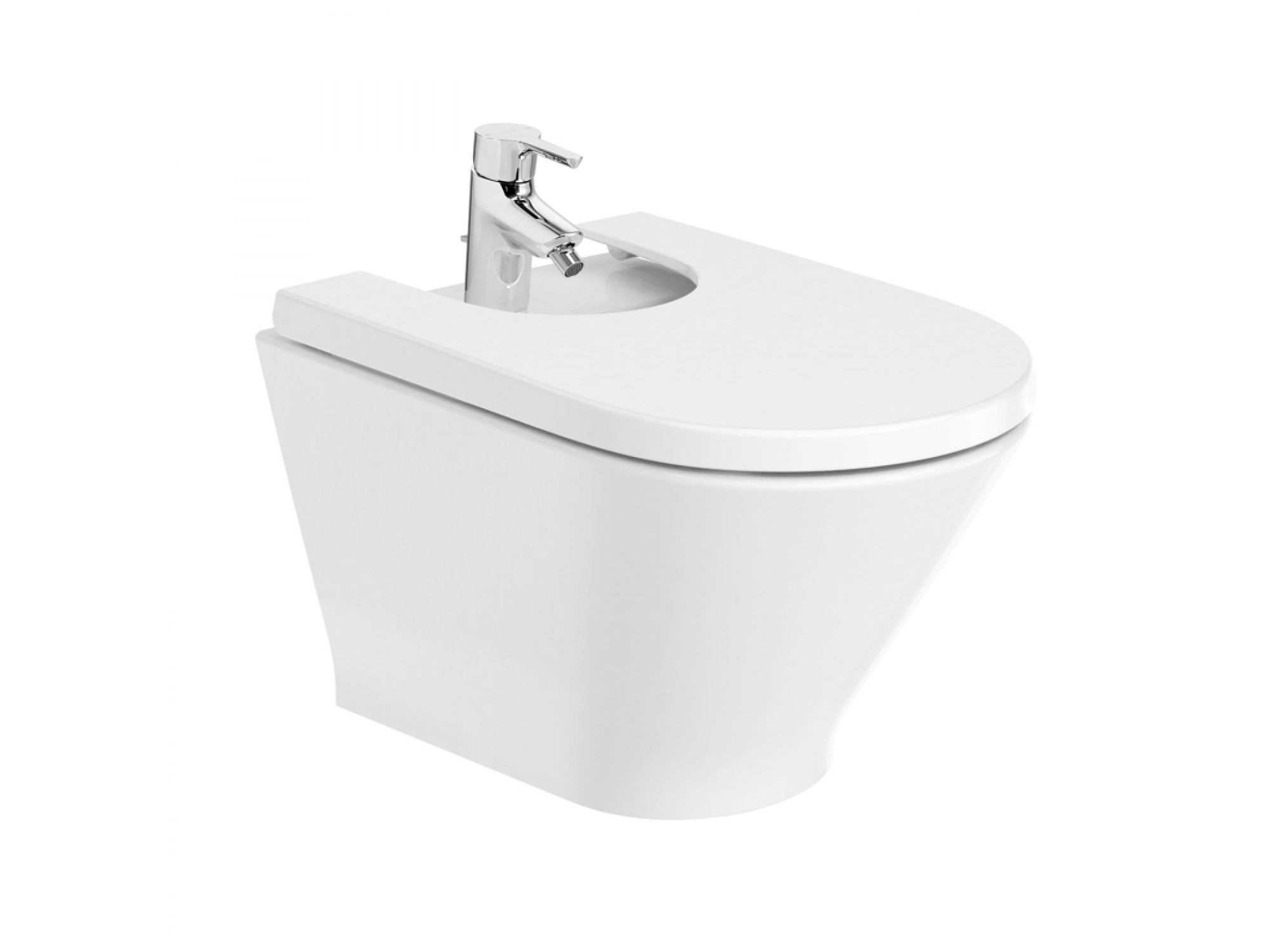 Биде подвесное ROCA The Gap Round скрытого монтажа  A3570N6000  